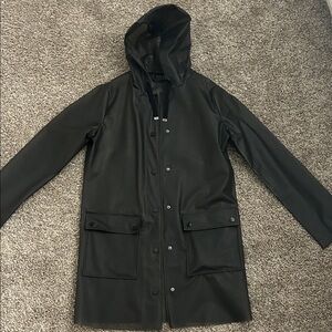 Topshop Translucent Obsidian Raincoat